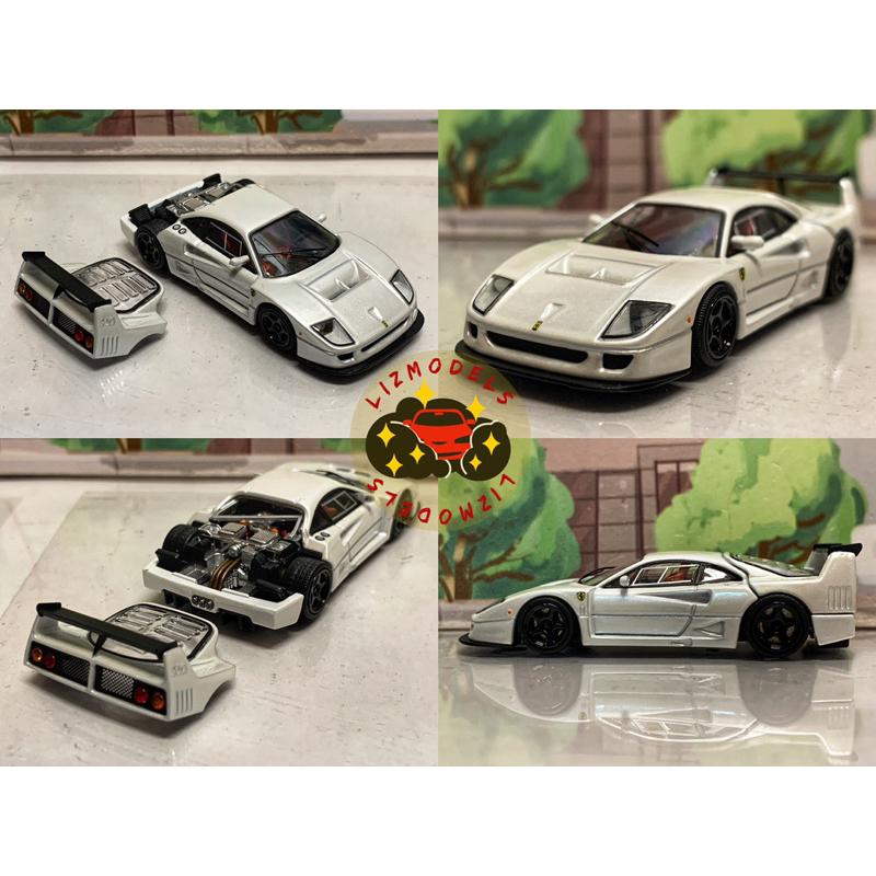 🔅里氏模型車 SH 1/64 法拉利 Ferrari F40 紅色 黑色 可開蓋 Tlv Tomytec 7-11-細節圖5