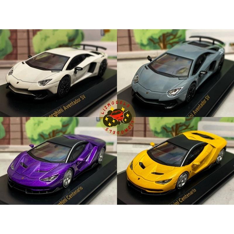 🔅里氏模型車絕版CARNEL 1/64 Lamborghini centenario Aventador 藍寶