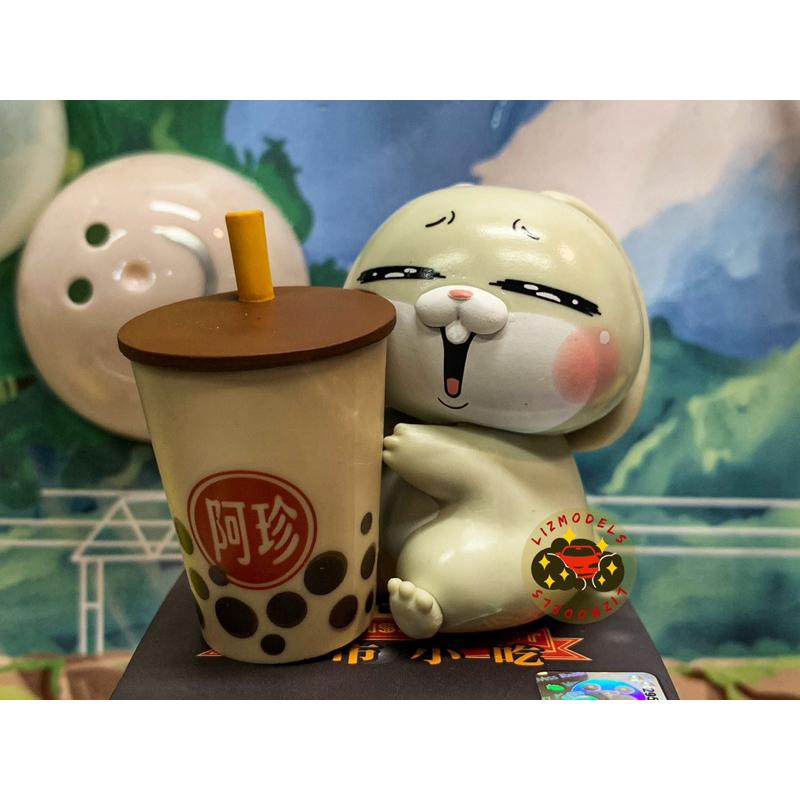 🔅里氏模型 謙謙創藝 扭蛋 好想兔 台灣 夜市小吃 Line 貼圖 盒玩 盲盒 Jinart 兔子 白爛貓 咖波 隱藏版-細節圖5
