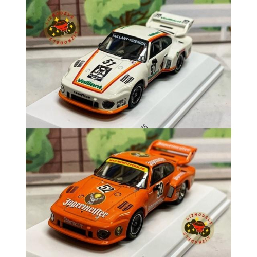 🔅里氏模型車 Minichamps Tarmac 1/64 Porsche 935 保時捷 鹿角 #51 52 白 橘色