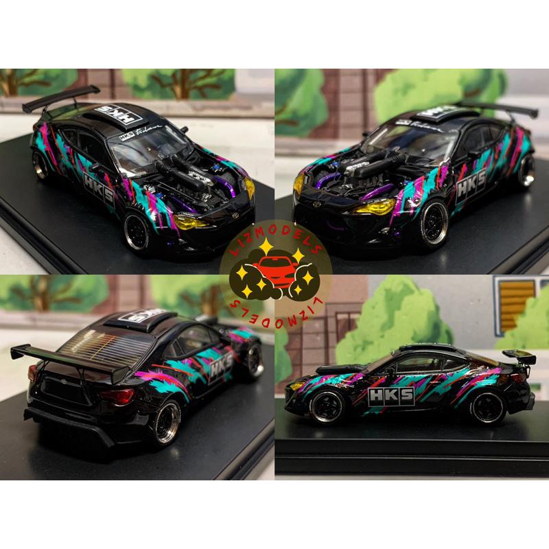 🔅里氏模型車 1/64 TOYOTA 86 爆改 GULF 海灣 HKS-細節圖3