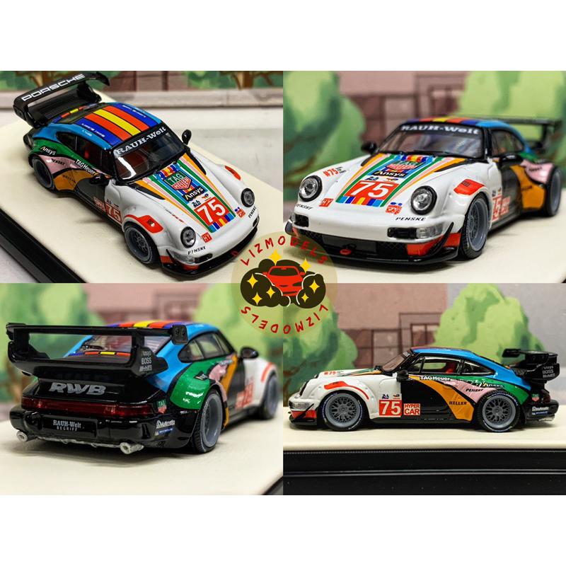🔅里氏模型車 TM 1/64 保時捷 Porsche 964 利曼 24小時 百年勒芒 911 模型車 Mini gt-細節圖2