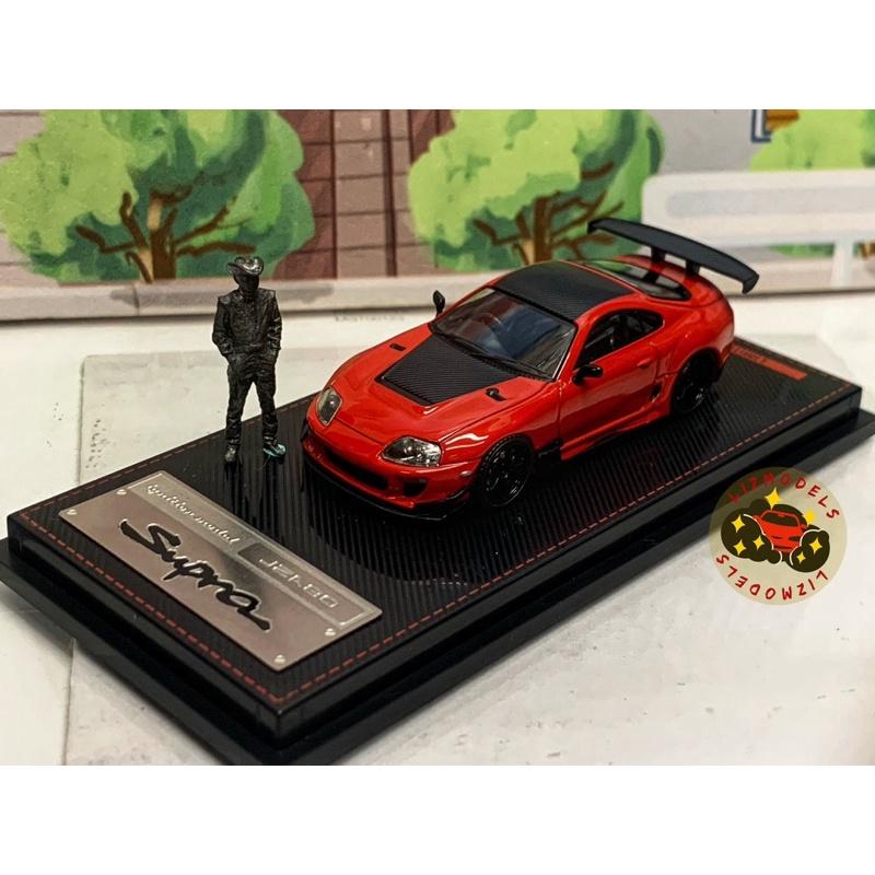 🔅里氏模型車 絕版 IG 1/64 Toyota Supra RZ JZA80 牛魔王 碳纖維 紅色 橘 Mini Gt-細節圖2