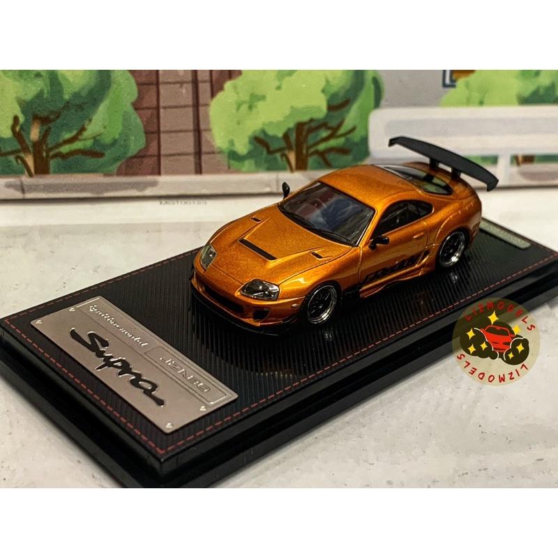 🔅里氏模型車 絕版 IG 1/64 Toyota Supra RZ JZA80 牛魔王 碳纖維 紅色 橘 Mini Gt-細節圖3
