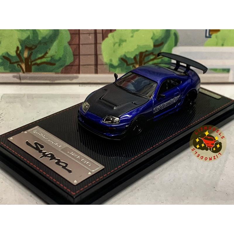 🔅里氏模型車 絕版 IG 1/64 Toyota Supra RZ JZA80 牛魔王 碳纖維 紅色 橘 Mini Gt-細節圖4