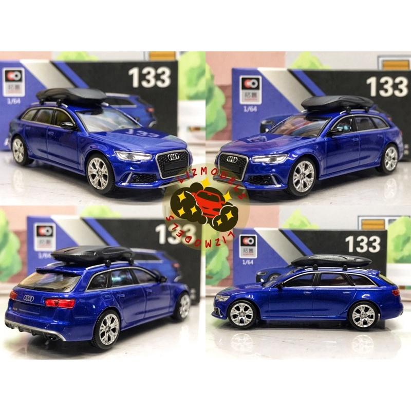 🔅里氏模型車 拓意1/64 奧迪 Audi RS6 RS 6 背書包 旅行車 五門 迷彩灰 藍色 消光綠色MINI GT-細節圖3