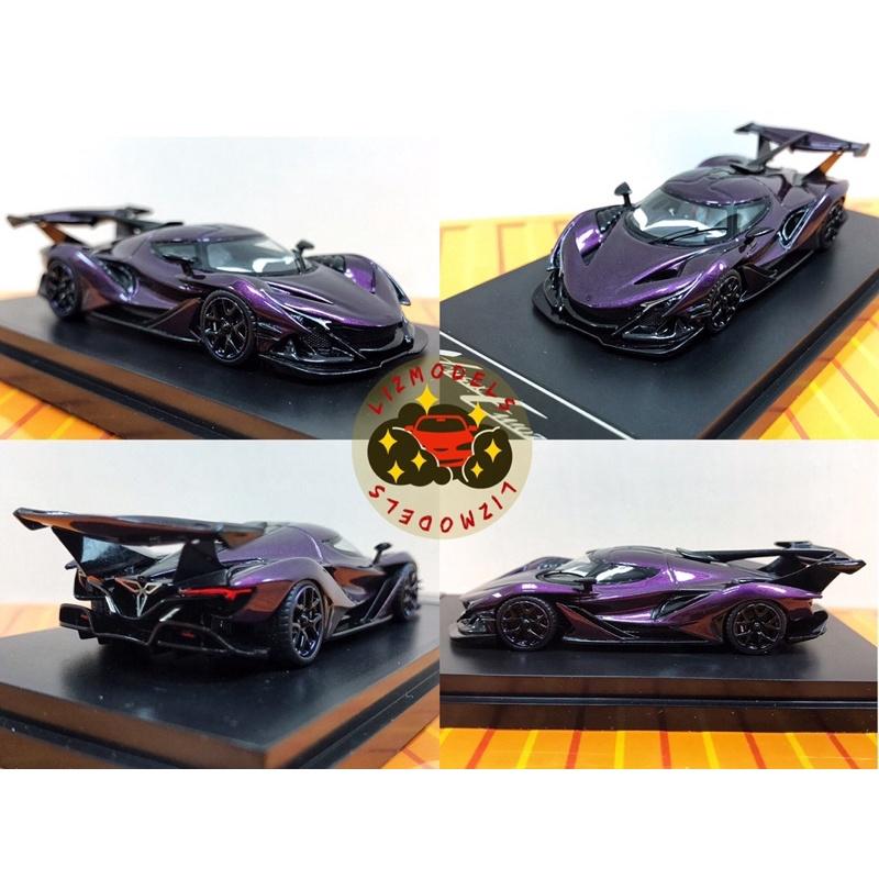 🔅里氏模型車 PEAKO64 1/64 APOLLO IE 阿波羅 碳纖維 玩命關頭 紫色 紅色 棕色 Peako樹脂車-細節圖5