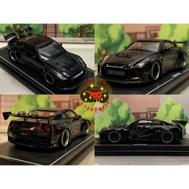 🔅里氏模型車 絕版 1/64 Nissan GTR GT-R LB正版授權 白色 黑色 LBWK 日產 Mini GT-細節圖2