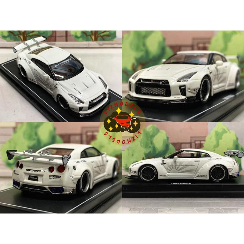 🔅里氏模型車 絕版 1/64 Nissan GTR GT-R LB正版授權 白色 黑色 LBWK 日產 Mini GT-細節圖3