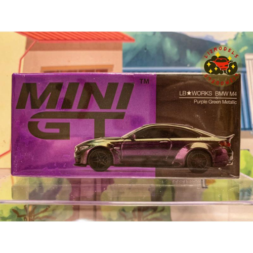 🔅里氏模型車 稀有絕版 MINI GT BMW M4 228 變色龍 魔幻紫 寶馬LBWK Minigt 紫色