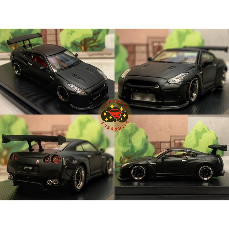 🔅里氏模型 LF 賠本出清 1/64 NISSAN GTR GT-R R35 高尾翼 消光黑 消光灰 Mini gt-細節圖2