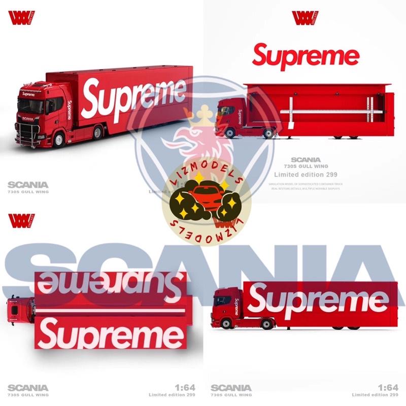 🔅里氏模型車 GCD 1/64 鷹頭獅身 ADVAN Scania 730S 鷗翼 汽車 運輸車 拖車 Supreme-細節圖9