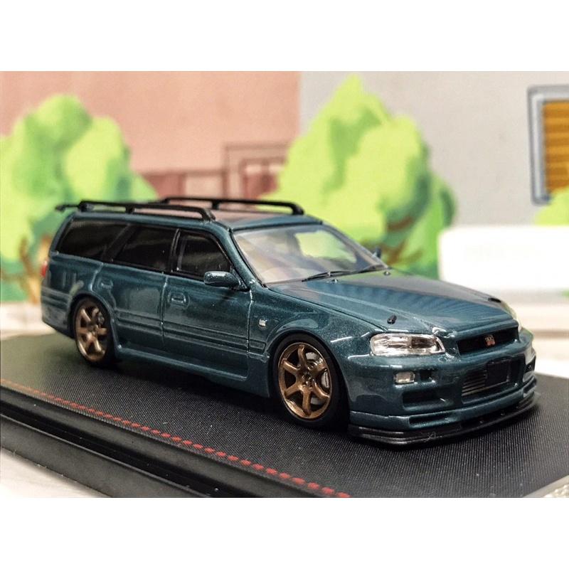 🔅里氏模型車 SW 1/64 Nissan GTR R34 Wagon 瓦罐 旅行車 日產 GT-R 五門 合金模型車-細節圖3