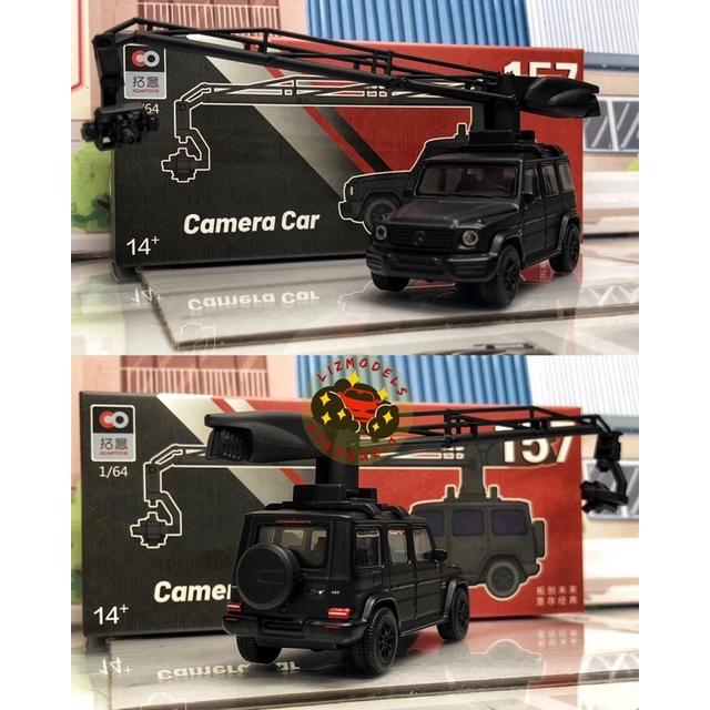 🔅里氏模型車 拓意 1/64 #157 攝影車 賓士 外景車 導演 攝影組 劇組 拍戲 G63 大G 場景 配件 人偶-細節圖2