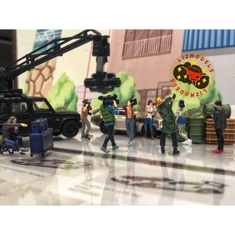 🔅里氏模型車 拓意 1/64 #157 攝影車 賓士 外景車 導演 攝影組 劇組 拍戲 G63 大G 場景 配件 人偶-細節圖4