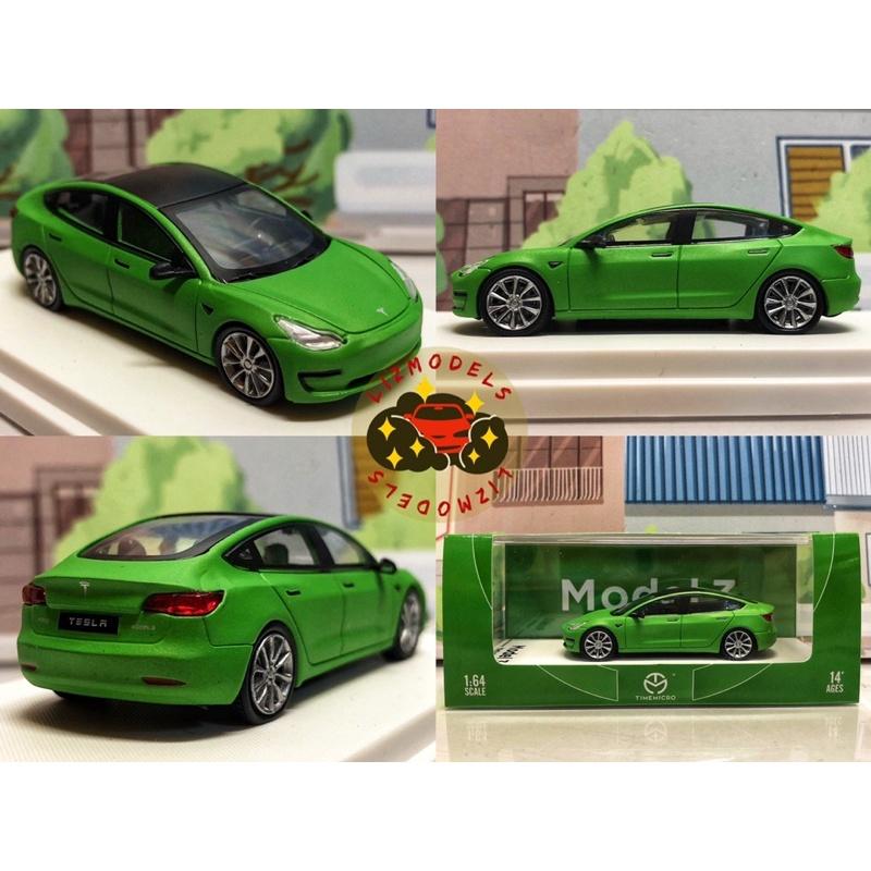 🔅里氏模型車 TM 1/64 特斯拉 Tesla model 3 白色 黑色 紅色 電動車 Time Micro 模型車-細節圖6