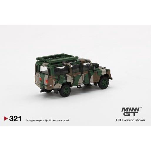 🔅里氏模型車 Mini Gt 路虎 Land Rover Defender 110 Malaysian 衛士 迷彩-細節圖3