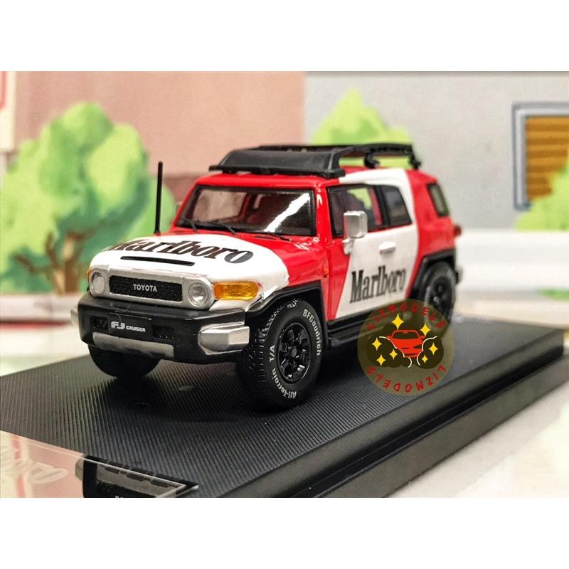 🔅里氏模型車 TM 1/64 Marlboro Toyota FJ Nissan GTR 萬寶路 合金模型車-細節圖2