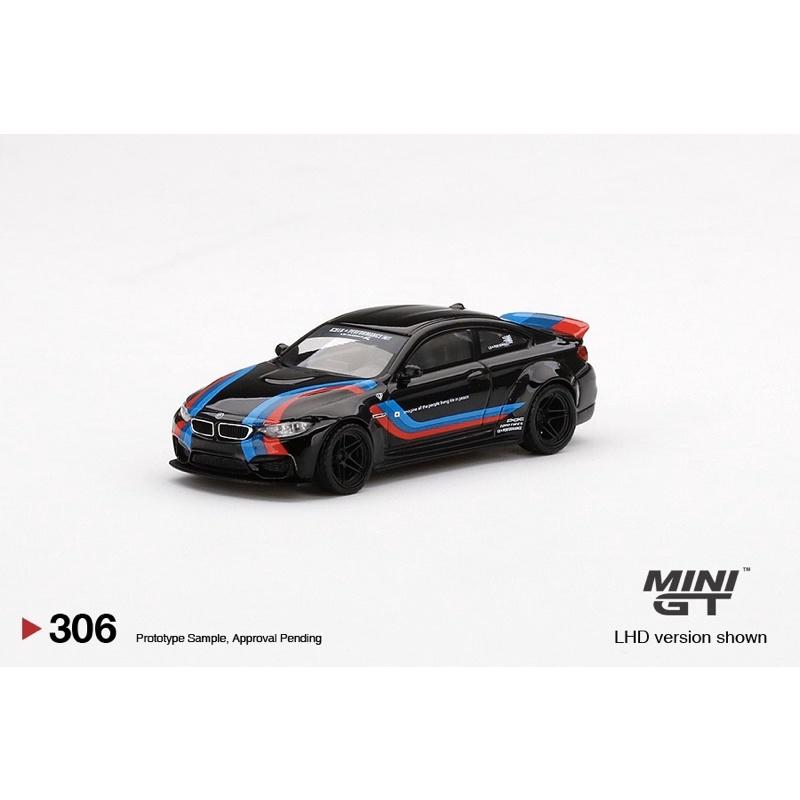 🔅里氏模型車 Mini GT 1/64 寶馬 BMW M4 306 319 美版吊卡 合金模型車-細節圖2