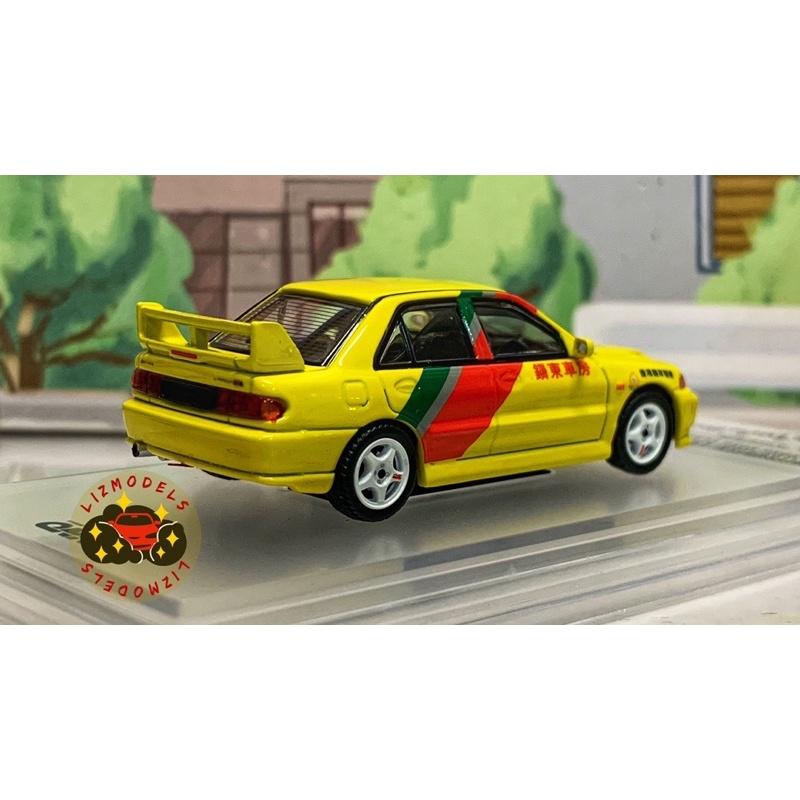 🔅里氏模型車 Inno64 1/64 Mitsubishi Lancer Evo lll 鎮東車房 霹靂火 合金模型車-細節圖5