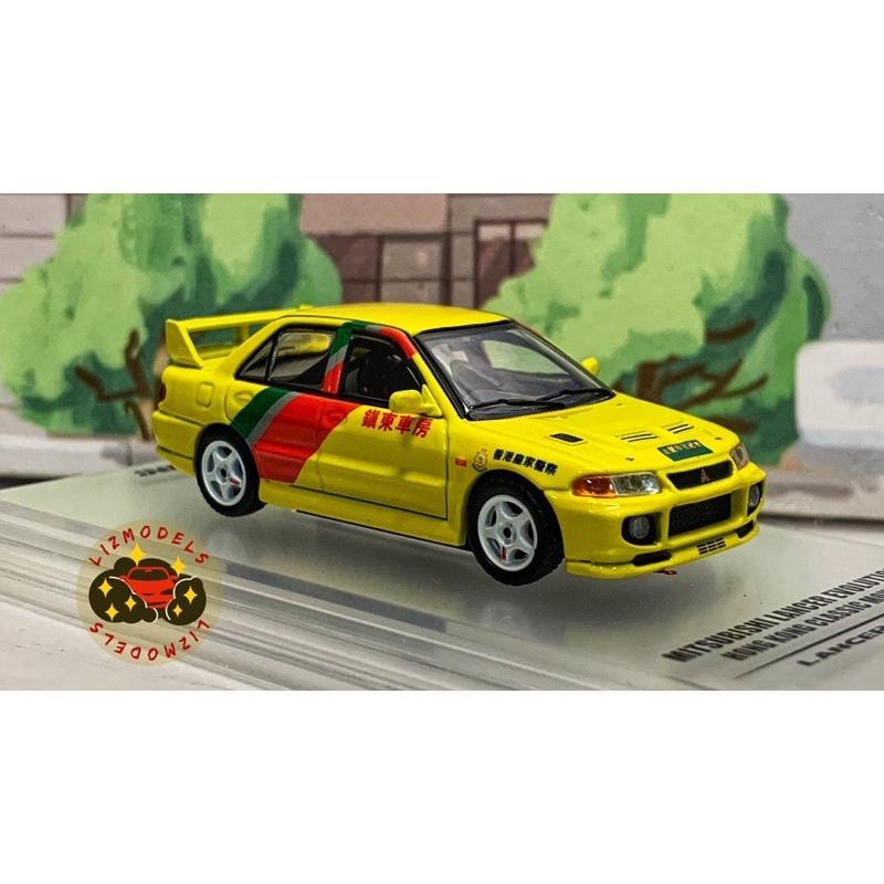 🔅里氏模型車 Inno64 1/64 Mitsubishi Lancer Evo lll 鎮東車房 霹靂火 合金模型車-細節圖6