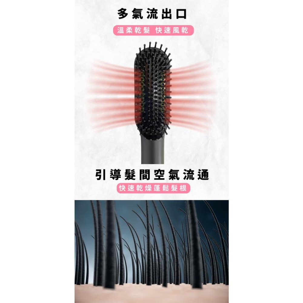 【台灣現貨平日24小時內出貨】YH-509 熱風直卷髮造型梳 吹風機 電棒捲 梳子 電熱梳 造型梳-細節圖5