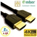 【京徹】amber 4K2K HDMI 1.4認證 支援2.0高階影音訊號線材 PS4/PS5/switch專用線材-規格圖1