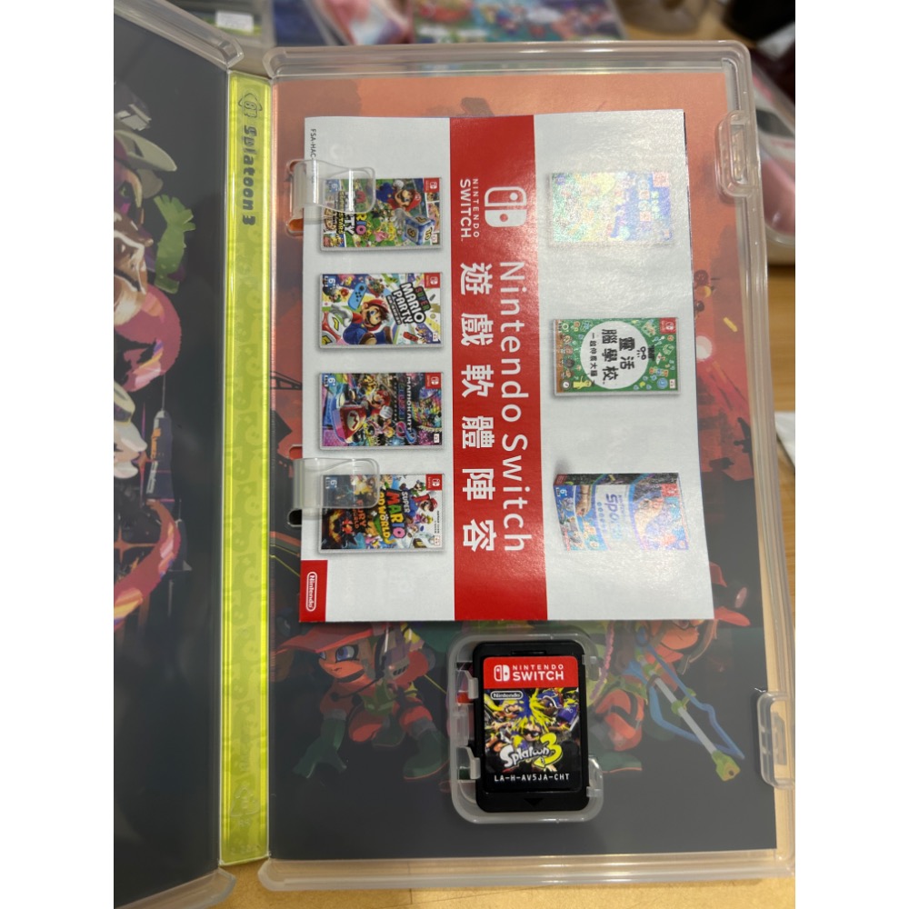 「二手」NS Switch 斯普拉遁 3 漆彈大作戰 3 Splatoon3 繁體中文版-細節圖2