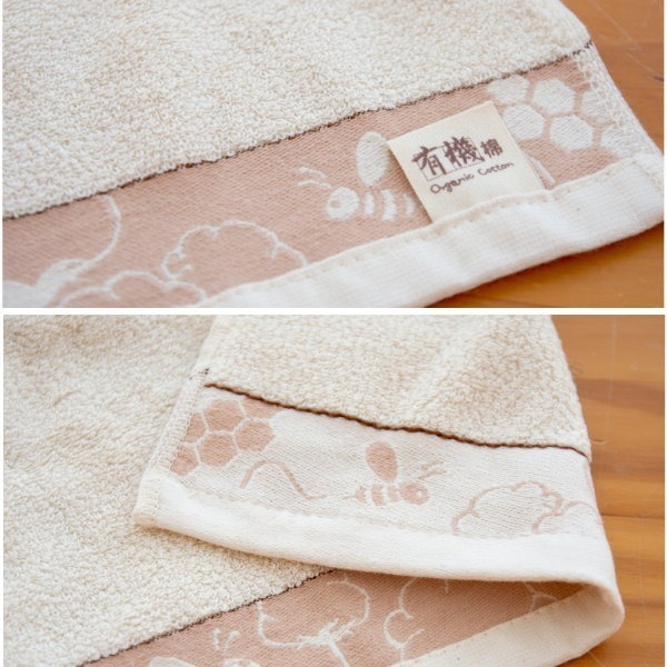 台灣興隆毛巾 蜜蜂棉花有機棉方巾(3條方巾 有機棉 有機棉浴巾 浴巾 雙股毛巾 加厚毛巾 台灣製毛巾 快乾吸水 台灣現貨-細節圖6