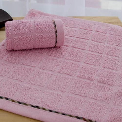 台灣興隆毛巾 素色花布方巾(3條組)-細節圖2