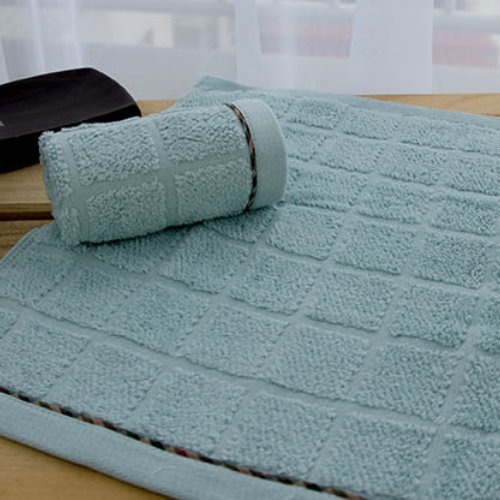 台灣興隆毛巾 素色花布方巾(3條組)-細節圖3