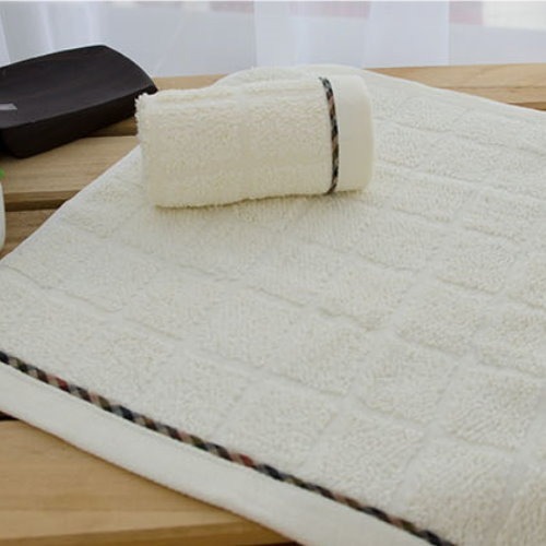 台灣興隆毛巾 素色花布方巾(3條組)-細節圖4