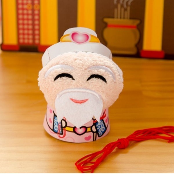 神明公仔-月下老人(單入袋裝/附紅線)台灣興隆毛巾製．開運造型毛巾(蛋糕毛巾/拜年款)-規格圖5