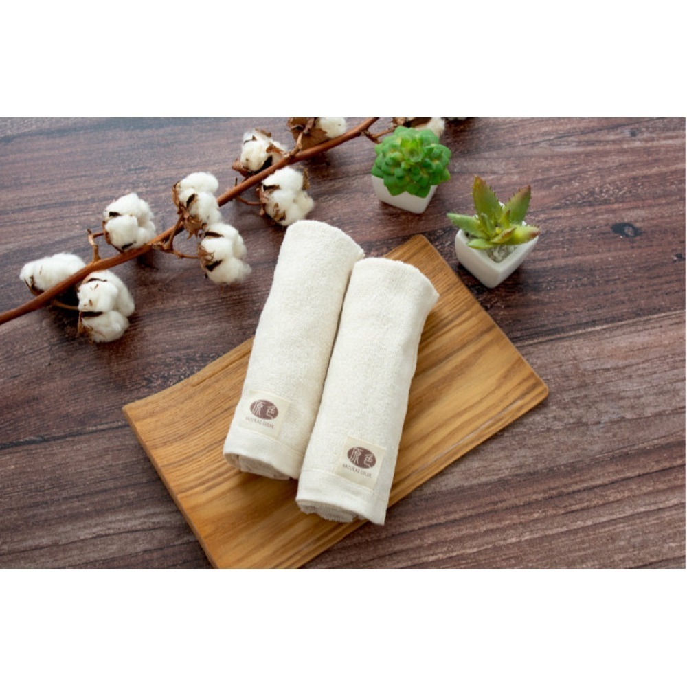 原色．原棉無染純棉毛巾 (6條毛巾組)【台灣興隆毛巾製】無染環保系列 輕薄易乾-細節圖5