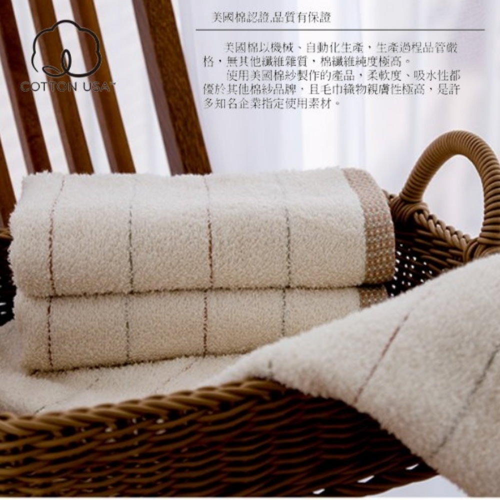 美國棉．植物有機染毛巾(2條毛巾組) 【台灣興隆毛巾製】-細節圖2