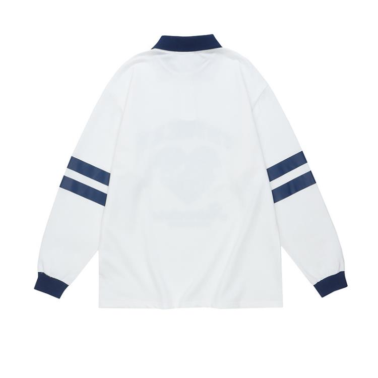 2023年新款潮牌情侶寬松圓領長袖T恤-細節圖4