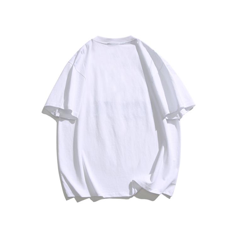 北界男裝 美式潮牌2023夏季新款字母印花短袖體恤寬松圓領半袖T恤-細節圖3