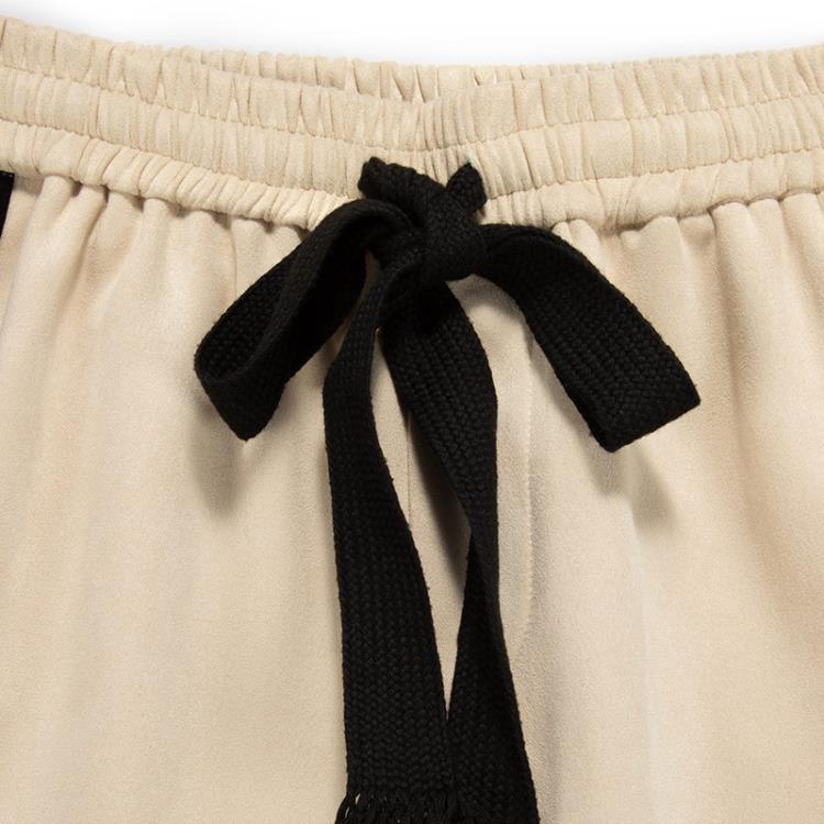 2023夏裝中褲男中青年男裝寬松系帶松緊帶夏季休閒短褲-細節圖2