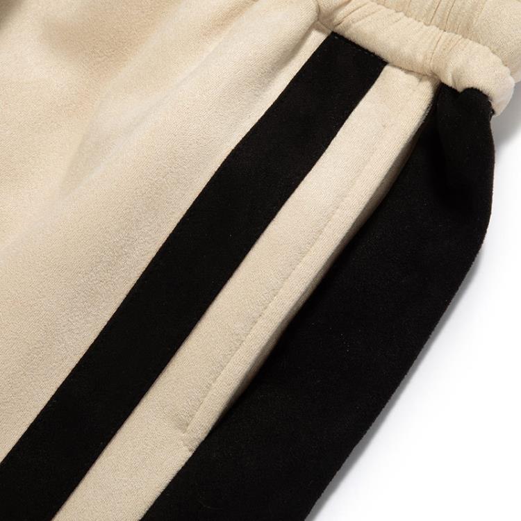 2023夏裝中褲男中青年男裝寬松系帶松緊帶夏季休閒短褲-細節圖3