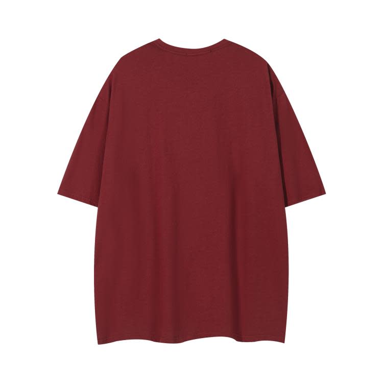 S733 黑色 棗紅 雪花灰 S-XL 100%棉 | 2023春夏新品潮牌T恤短T-細節圖3