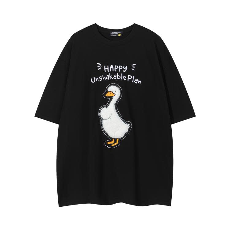 S733 黑色 棗紅 雪花灰 S-XL 100%棉 | 2023春夏新品潮牌T恤短T-細節圖4