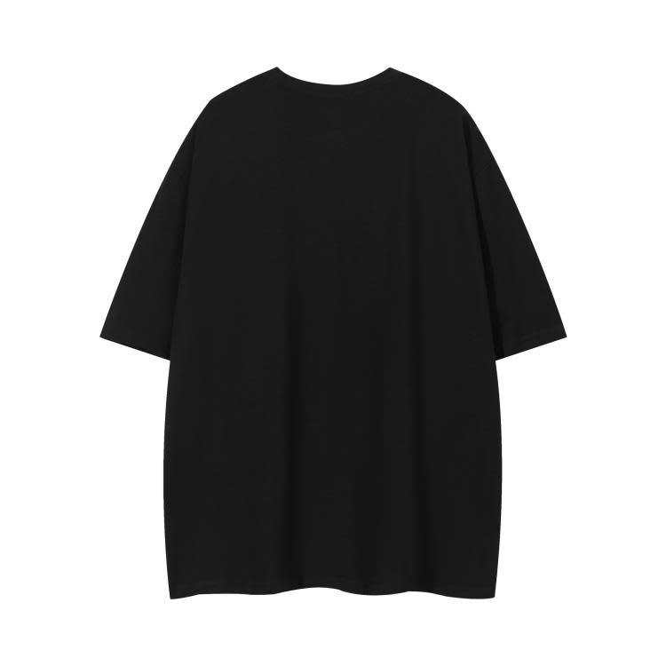 S733 黑色 棗紅 雪花灰 S-XL 100%棉 | 2023春夏新品潮牌T恤短T-細節圖5