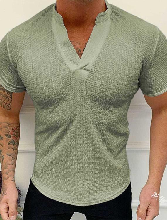 2023 男士夏季短袖休閒商務舒適輕薄透氣-細節圖3