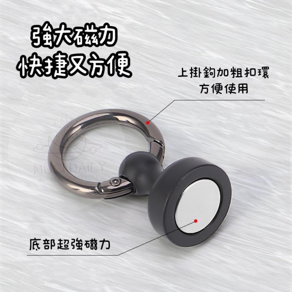 台灣現貨🇹🇼 24hr快速出貨🚀 萬用磁鐵D型扣 加粗O扣環 天幕磁鐵掛勾 燈條磁鐵掛勾 營帳磁鐵掛勾 露營收納掛勾-細節圖2