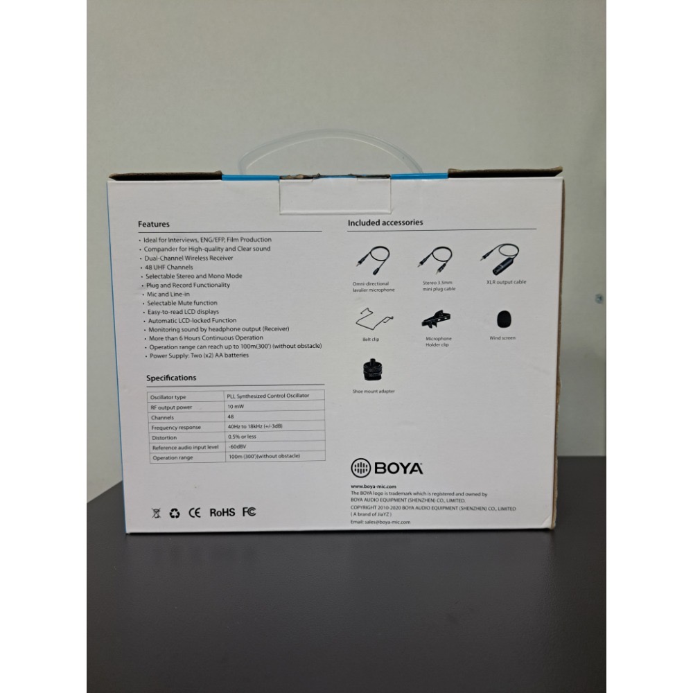 攝影機手機兩用無線收音麥克風（Boya-K1）-細節圖2