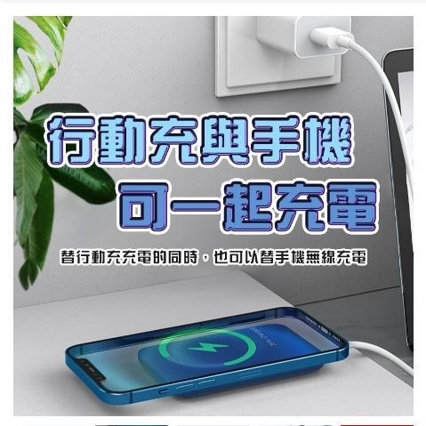 宏晉 隨心充 Magsafe行動電源 PD雙向快充+無線快充 雙快充移動電源 磁吸行動電源 無線行動電源-細節圖7