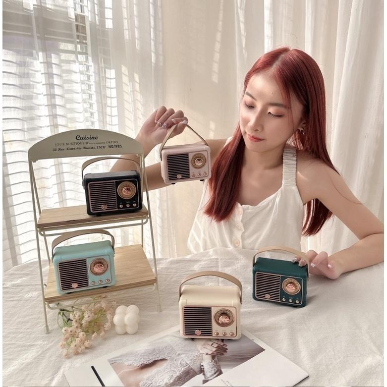 復古藍牙音箱 復古藍牙喇叭 無線藍牙音響 迷你 便攜 小音響 迷你藍牙音響-細節圖5