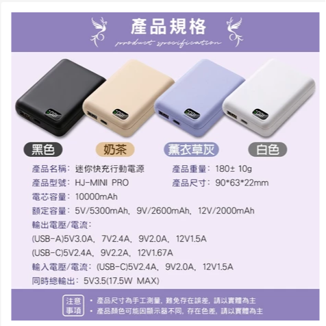 宏晉  全新半固態電芯 快充行動電源 20W  數字顯示 隨身充 MINI PRO-細節圖8