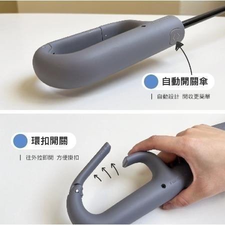 自動傘 扣環手柄自動雨傘 20骨 125CM傘面 50UPF 晴雨傘 防曬傘 露營傘 高爾夫傘 遮陽傘-細節圖7