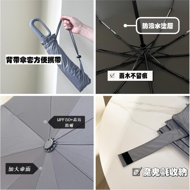 自動傘 扣環手柄自動雨傘 20骨 125CM傘面 50UPF 晴雨傘 防曬傘 露營傘 高爾夫傘 遮陽傘-細節圖9